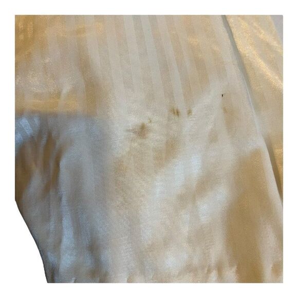 Long Robe House Coat Dressing Gown It’s A Charm Vintage White Bathrobe Small - Picture 7 of 7